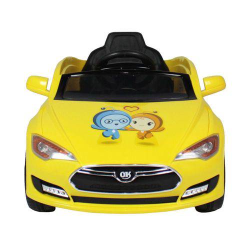 Tamanhos, Medidas e Dimensões do produto Carro Infantil Elétrico Sport Turbo Controle Remoto Amarelo
