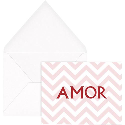 Tamanhos, Medidas e Dimensões do produto Cartão com Envelope Amor Zig Zag Vermelho - Joy Paper