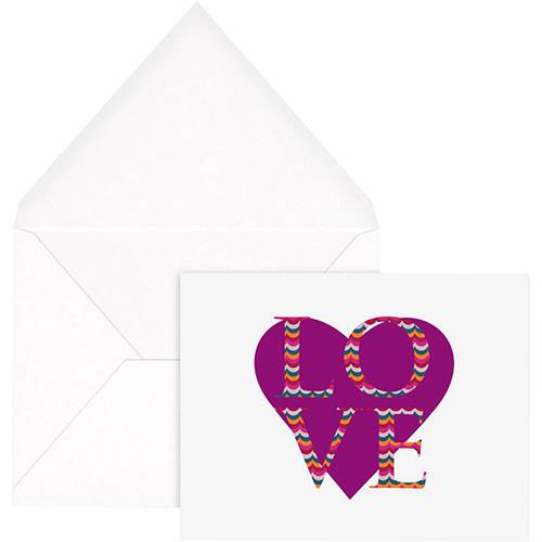 Tamanhos, Medidas e Dimensões do produto Cartão com Envelope Love Waves - Joy Paper