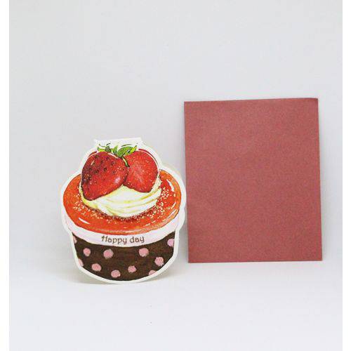 Tamanhos, Medidas e Dimensões do produto Cartão Cupcake