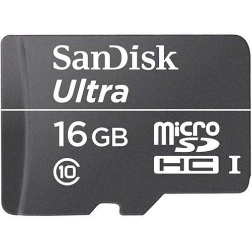 Tamanhos, Medidas e Dimensões do produto Cartão de Memória Micro SD 16GB SanDisk Ultra 30MB/s