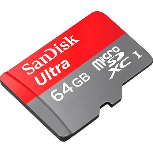 Tamanhos, Medidas e Dimensões do produto Cartão de Memória Micro SD 64GB Ultra Speed 48MB/S 320X - Sandisk