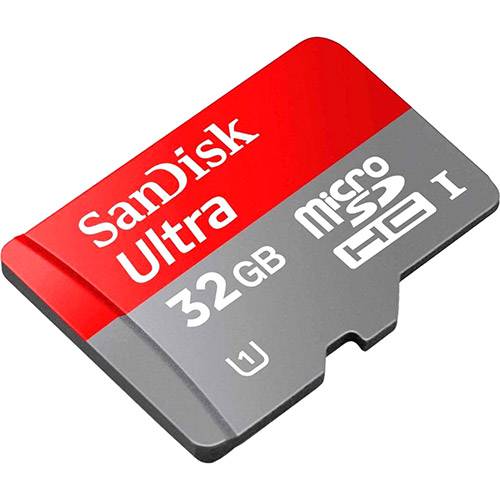 Tamanhos, Medidas e Dimensões do produto Cartão de Memória Micro SD 32GB 80mb/s Ultra com Adaptador SD - Sandisk