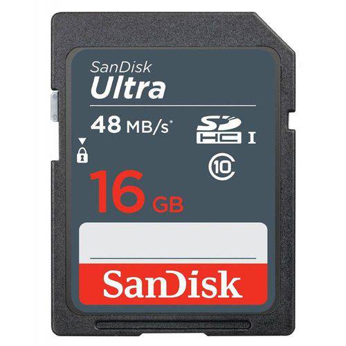Tamanhos, Medidas e Dimensões do produto Cartão de Memória Sandisk Ultra Sdhc 16GB, Classe 10, 48mb/s (320x)