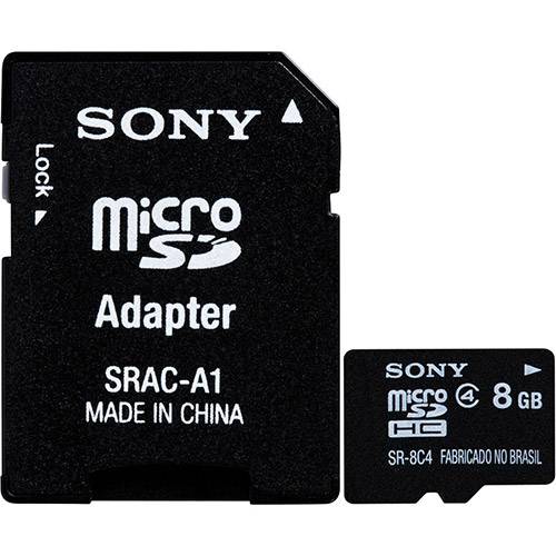 Tamanhos, Medidas e Dimensões do produto Cartão de Memória SD Micro 8GB com Adaptador Class 4 - Sony