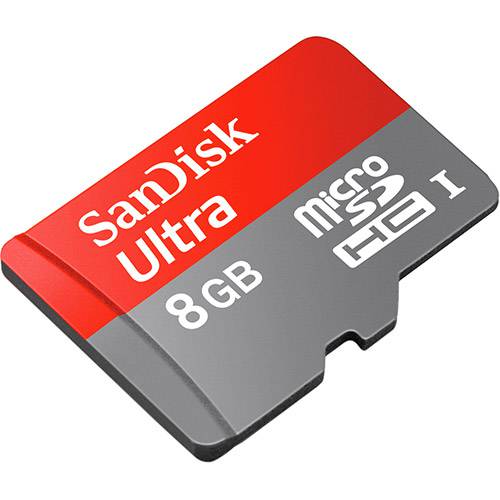 Tamanhos, Medidas e Dimensões do produto Cartão Micro SD Ultra Classe 10 com Adapt para Android 8GB - Sandisk