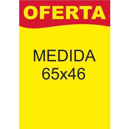 Tamanhos, Medidas e Dimensões do produto CARTAZ OFERTA MEDIDA 65X46cm PAPEL DUPLEX - PCT 100