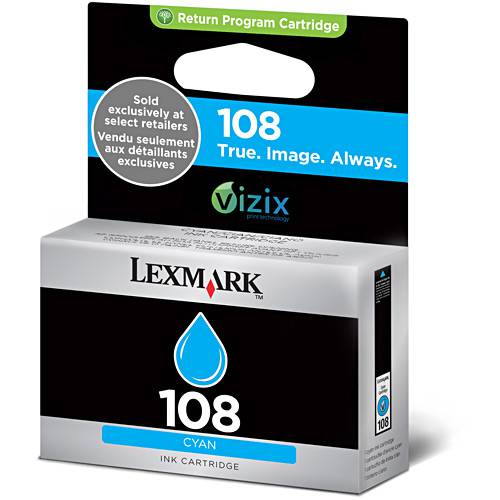 Tamanhos, Medidas e Dimensões do produto Cartucho de Tinta 108 - Cyan - Lexmark