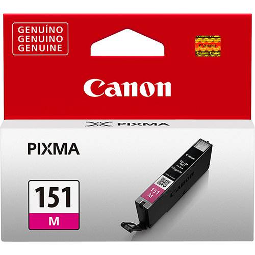 Tamanhos, Medidas e Dimensões do produto Cartucho de Tinta Canon Cli-151 Magenta