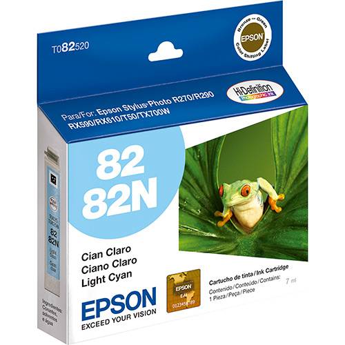 Tamanhos, Medidas e Dimensões do produto Cartucho de Tinta Epson T081520 Ciano Claro