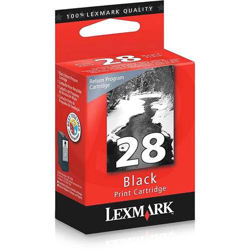 Tamanhos, Medidas e Dimensões do produto Cartucho de Tinta Preto 18C1428 - Lexmark