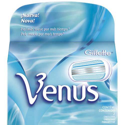 Tamanhos, Medidas e Dimensões do produto Cartucho Gillette Venus - 2 Unidades