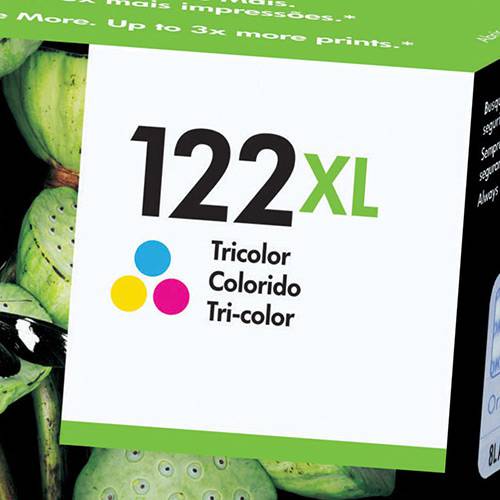 Tamanhos, Medidas e Dimensões do produto Cartucho HP 122 XL Tricolor Alto Volume - HP