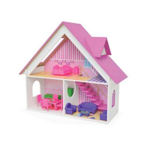 Tamanhos, Medidas e Dimensões do produto Casa Casinha de Boneca Sweet Home Brinquedo Infantil Mdf