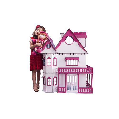 Tamanhos, Medidas e Dimensões do produto Casa de Bonecas Escala Barbie Modelo Emily Sonhos - Darama