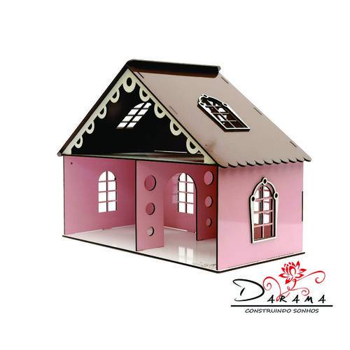 Tamanhos, Medidas e Dimensões do produto Casa de Bonecas para Mini Bonecas Compatível com Lol e Polly Modelo Lily Princesa - Darama