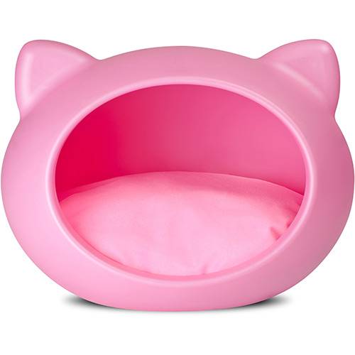 Tamanhos, Medidas e Dimensões do produto Casa P/ Gatos Cat Cave Rosa - Almofada Rosa - Guisa Pet