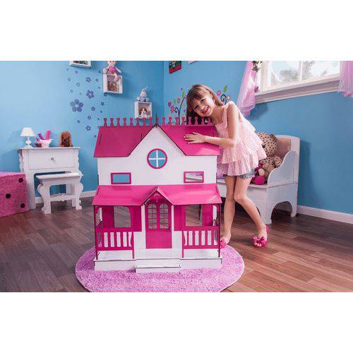 Tamanhos, Medidas e Dimensões do produto Casa para Bonecas Escala Barbie Modelo Lian Sonhos - Darama