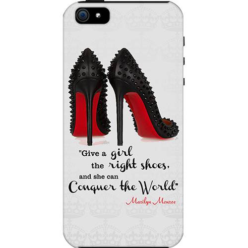 Tamanhos, Medidas e Dimensões do produto Case Apple IPhone 5 Custom4U Right Shoes