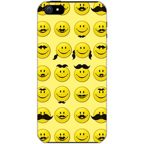 Tamanhos, Medidas e Dimensões do produto Case Apple IPhone 5 Custom4U Smile Mustaches