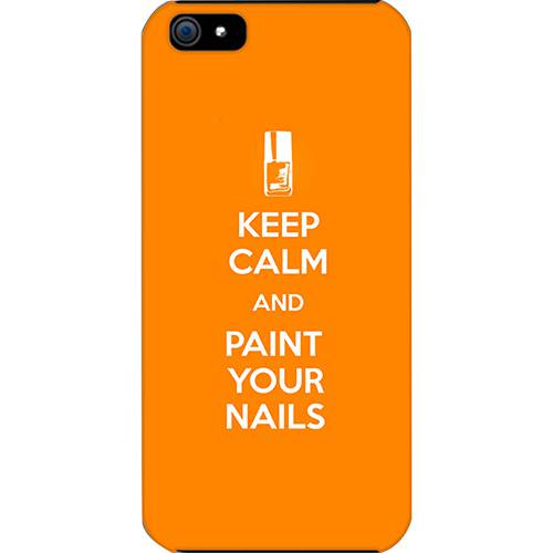 Tamanhos, Medidas e Dimensões do produto Case Apple IPhone 5 Paint Your Nails Custom4U Laranja