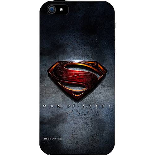 Tamanhos, Medidas e Dimensões do produto Case Apple IPhone 5 Warner Bros Man Of Steel Custom4U Cinza