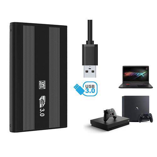 Tamanhos, Medidas e Dimensões do produto Case Gaveta HD 2.5 Polegadas USB 3.0 Xbox One PS4 T30