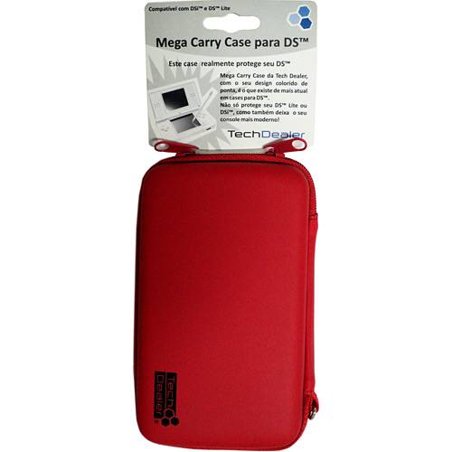 Tamanhos, Medidas e Dimensões do produto Case P/ Nintendo DS/DSi Mega Carry - Vermelho - Tech Dealer