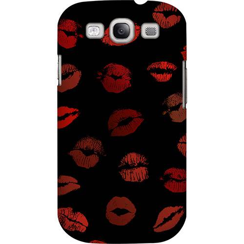 Tamanhos, Medidas e Dimensões do produto Case Samsung Galaxy SIII Kiss Custom4U Vermelha
