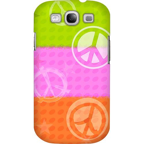 Tamanhos, Medidas e Dimensões do produto Case Samsung Galaxy SIII Neon Peace Custom4U