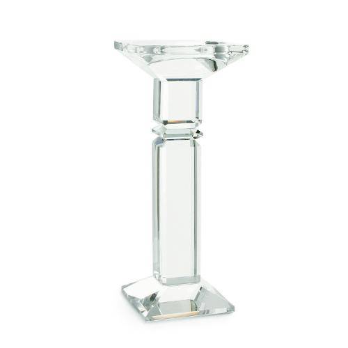Tamanhos, Medidas e Dimensões do produto Castiçais em Cristal Porta Vela Transparente 23 X 9 Cm Transparente