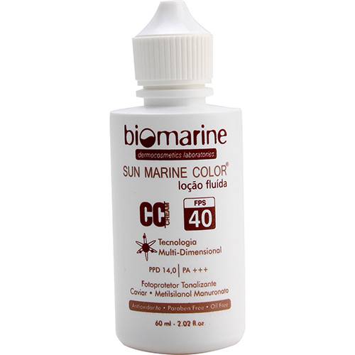 Tamanhos, Medidas e Dimensões do produto CC Cream Biomarine Sun Marine FPS 40 - 60ml