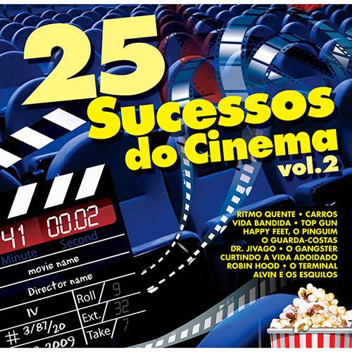 Tamanhos, Medidas e Dimensões do produto CD - 25 Sucessos do Cinema - Vol. 2