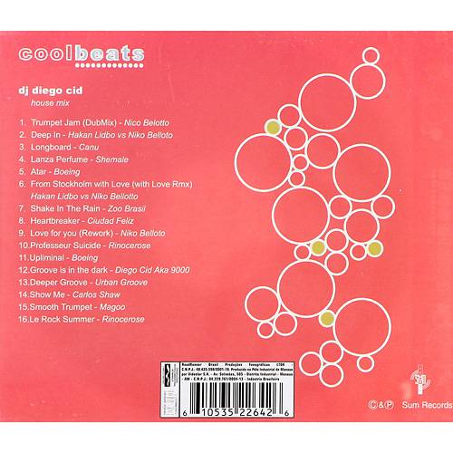 Tamanhos, Medidas e Dimensões do produto CD Dj Diego Cid - Cool Beats