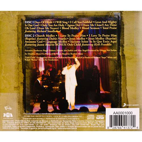 Tamanhos, Medidas e Dimensões do produto CD Duplo Donnie Mcclurklin - Psalms Hyms & Spiritual Songs
