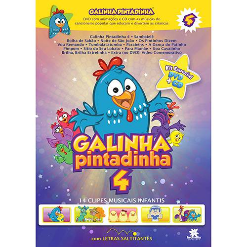 Tamanhos, Medidas e Dimensões do produto CD + DVD Galinha Pintadinha 4 (2 Discos)