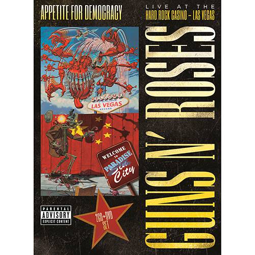 Tamanhos, Medidas e Dimensões do produto CD + DVD - Guns N' Roses: Appetite For Democracy (3 Discos)