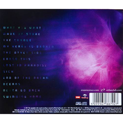 Tamanhos, Medidas e Dimensões do produto CD Evanescence - Evanescence