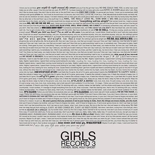 Tamanhos, Medidas e Dimensões do produto CD Girls Record 3 - Father, Son e Holy Ghost