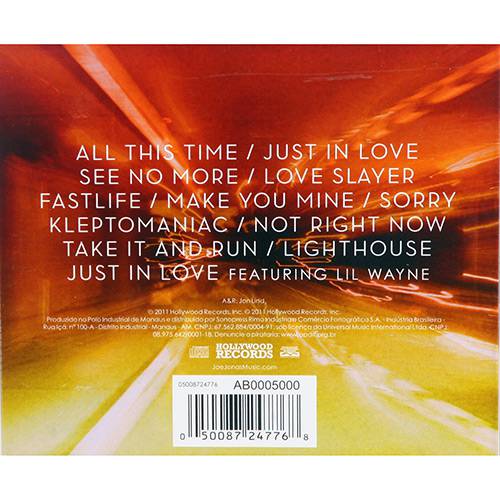 Tamanhos, Medidas e Dimensões do produto CD Joe Jonas - Fastlife