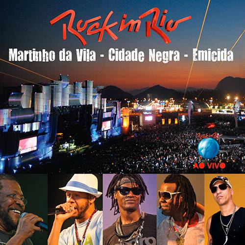 Tamanhos, Medidas e Dimensões do produto CD Martinho da Vila, Cidade Negra e Emicida - Rock In Rio - ao Vivo