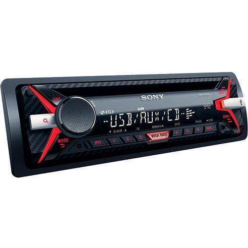Tamanhos, Medidas e Dimensões do produto CD Player Automotivo Sony CDX-G1170U MP3 WMA Rádio AM e FM com Entradas USB e Auxiliar Painel Destacável - Preto