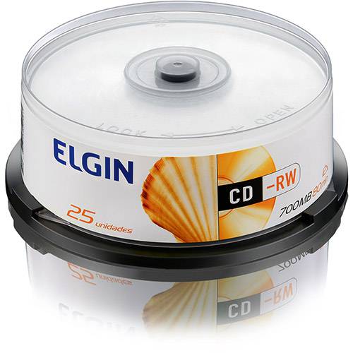 Tamanhos, Medidas e Dimensões do produto CD-RW Elgin 700MB/80min 12x (Cake C/ 25)