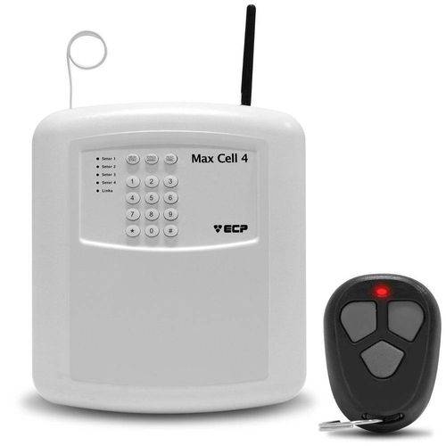 Tamanhos, Medidas e Dimensões do produto Central Alarme Casa Residencial Comercial Ecp Alard Max Cell4 Discadora Celular Gsm SMS