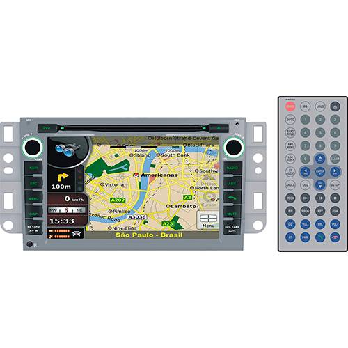 Tamanhos, Medidas e Dimensões do produto Central Multimídia Napoli 7894 GPS/ISDBT CAPITIVA Tela 7" SD CARD e Bluetooth Integrado