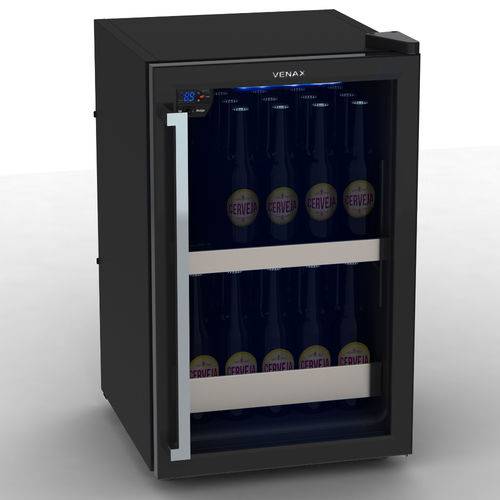 Tamanhos, Medidas e Dimensões do produto Cervejeira 100 L Blue Light Porta de Vidro Venax - 127v