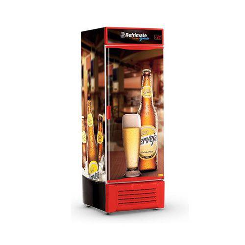 Tamanhos, Medidas e Dimensões do produto Cervejeira Vertical 410 Litros 144 Garrafas Porta Sólida Refrimate VCC410