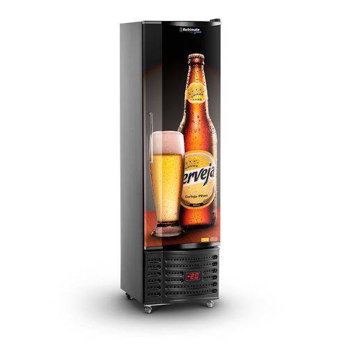 Tamanhos, Medidas e Dimensões do produto Cervejeira Vertical Slim 230 Litros 75 Garrafas Porta Sólida Refrimate VCSHB230S 220V