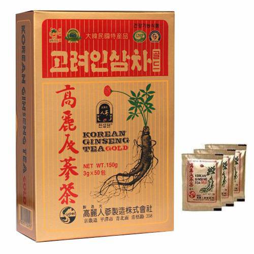 Tamanhos, Medidas e Dimensões do produto Chá Ginseng Coreano Gold - 50 Sachês de 3g