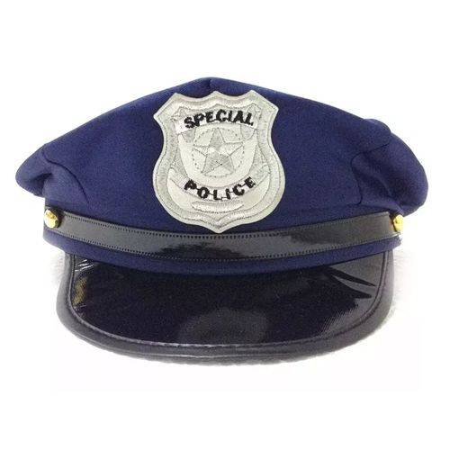 Tamanhos, Medidas e Dimensões do produto Chapéu Boina Quepe Policial Policia Festa Fantasia Carnaval